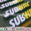 Low Price Top Quality Custom Acrylic Subway LED Sign With Long Warranty