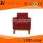 Low back living room wood chair sofa models with simple design