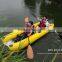 Sun Life inflatable kayak fishing with 2 clear polycarbonate windows