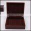 Red wooden clamshell cosmetics health oral hyaluronic acid liquid oil packaging bo according to wholesale custom