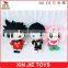 customize cute cartoon plush mascot doll lovely girl and boy doll