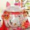 Smooth and bright porcelain lucky cat