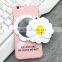 Samco Girly Daisy Shaped Cosmetic Mirror Cover Hard PC Case for iPhone 6