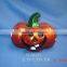 Terracotta hanging ceramic pumpkin light halloween