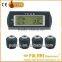 Digital car tyre pressure monitoring system universal tpms with 4 external sensors