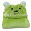 Variety Styles Fabric Cartoon Pattern Baby Bathrobe With Hood