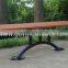 Backless Wooden Garden Bench Outdoor Street Bench