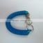 Plastic Spring Lanyard Coil With Snap Hook And Key Ring For Wholesale