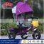 Multi function baby tricycle with push handle / 4 in 1 cheap children tricycle with sunshade / kids tricycle with roof