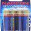 Naccon 1.5V 12000mAh Ultra Alkaline Battery LR20 D AM1/batteries.SA