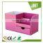 PU leather storage box Cosmetic Organizer case with drawers