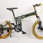 20-inch folding mountain bike 21 speed high-carbon steel full suspension folding bike
