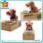 New design plastic diy eating money dog money box toys