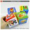 Intelligent stuffed baby toys soft cube block 4pcs
