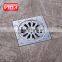 Chrome Plated 150*150mm Floor Drainer Square Drainer