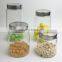 Hot Sale Glass Canister Jar with Metal See-Through Cover