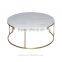 Living room furniture italy round natural marble top coffee table for sale