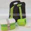 plastic lunch box with travel cup / cooler bag set