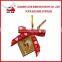 2015 custom ribbon bow with twist tie for wine bottle