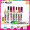 Fluorescen and Dry-Erase & Wet-Erase liquid chalk marker pens on non-porous surface