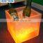 Competitive plastic flash illuminated LED Ice Cube Bucket/LED Cube Box Acrylic led ice bucket