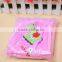 hot sale soft feel cotton applique baby hood/blanket