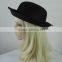Black bowler hat setting cap party or usually can wear