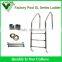 Factory Strong and Duty heavy swimming pool 2 step ladder with handrail and stainless steel steps