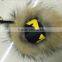 Wholesale price raccoon fur monster keychain