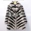 2016 new factory price long style sexy chinchilla rex rabbit fur coat