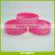 Wholesale Breast Cancer Awareness Pink Ribbon Silicone Wristband With Text Hope Strength Courage