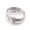 Europe Brand Silver Shield Bracelet Spring Bangle Stainless Steel Jewelry for Women