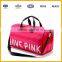 Best Lovely pink color handbag travel shouder messenger bag with handle