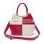 Fashion Ladies Bicolor Pu Shoulder Bag Shopping Handbag
