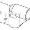 JY-A002|ABS plastic joint|Fixed coated pipe plastic pipe clip|90 degree rubber elbow