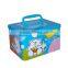 Handle Tin Cartoon Kids Coin Bank with Lock