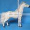 garden ornaments plush fake life size horses or ponies on wheels