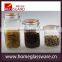hot sale with metal clip glass mason jar