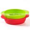 kid toddler snack fruit salad bowl containe shatterproof food grade silicone