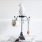 Fashion jewelry display stand resin jewelry holder parrot figurines