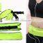 Battery free waist bag with self-powered safety LED light for night runner