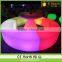 RGB LED glow plastic outdoor furniture for garden lighting