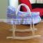 handmade wicker basket for baby sleeping with handles