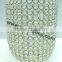 diagonal stripe design crystal tealight candle holders
