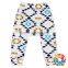 Yellow Grey Geometry Printing Kids Cotton Pants Baby Harem Pants