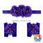 Newborn Baby Kids Girls Flower Headband Hair Band Headdress Foot flower