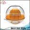 NBRSC Progressive Dome Lid Manual Citrus Juicer Lemon Juice Extractor Hand Plastic Lemon Squeezer