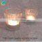 Cute decorative glass candle containers beautiful red glass jar candle for home decoration