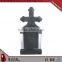 Alibaba hot selling polished black granite romanian style cross headstones