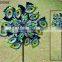 Out door decoration Metal Wind Spinner by Solar Power Garden Stake Free Sample